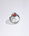 Authentic Garnet (Gomed) Ring – 925 Silver - #1104B