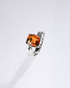 Finely Crafted Garnet (Gomed) Ring – 925 Silver - #1153N4 Sq