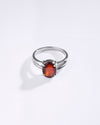 Royal Garnet (Gomed) Ring – 925 Silver - #1242N4