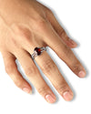 Royal Garnet (Gomed) Ring – 925 Silver - #1242N4