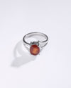 Signature Garnet (Gomed) Ring – 925 Silver - #1182N4