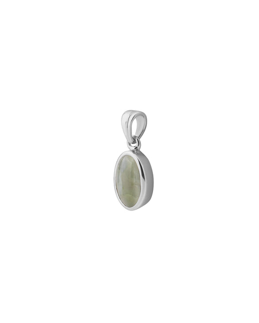 Plain Cat's Eye Pendant in 925 Silver