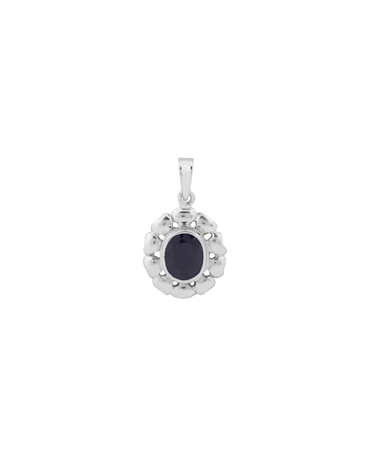 Florent Blue Sapphire Pendant in 925 Silver