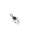 Luna Leaf Blue Sapphire Pendant in 925 Silver