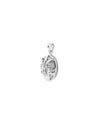 Flora Crest Opal Pendant in 925 Silver