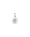 Moonlit Crown Opal Pendant in 925 Silver