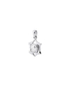 Hexa Edge Pearl Pendant in 925 Silver