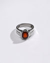 Luxe Garnet (Gomed) Ring – 925 Silver - #1236N4