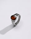 Luxe Garnet (Gomed) Ring – 925 Silver - #1236N4