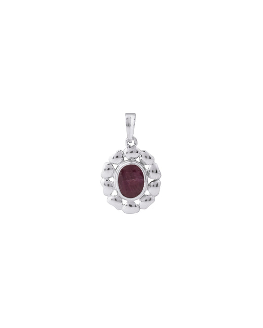 Florent Ruby Pendant in 925 Silver
