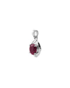 Moonlit Crown Ruby Pendant in 925 Silver