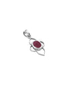 Cloud Petal Ruby Pendant in 925 Silver
