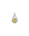 Gentle Curve Yellow Sapphire Pendant in 925 Silver