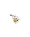 Eternal Om Yellow Sapphire Pendant in 925 Silver