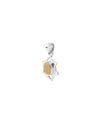 Hexa Edge Yellow Sapphire Pendant in 925 Silver