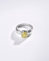 Yellow Sapphire (Pukhraj) Ring – 925 Silver Precision - #1101N4