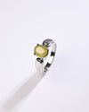 Yellow Sapphire (Pukhraj) Ring – 925 Silver Precision - #1101N4