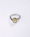 Opulent Yellow Sapphire (Pukhraj) Ring – 925 Silver - #1203B
