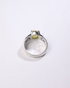 Velvet Finish Yellow Sapphire (Pukhraj) Ring – 925 Silver - #1219N4