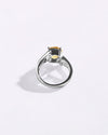 Stylish Golden Topaz (Sunahara Pukhraj) Ring – 925 Silver - #1182N4