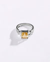Luxe Golden Topaz (Sunahara Pukhraj) Ring – 925 Silver - #1199N4 Sq