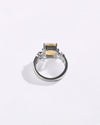 Luxe Golden Topaz (Sunahara Pukhraj) Ring – 925 Silver - #1199N4 Sq
