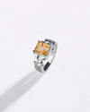 Luxe Golden Topaz (Sunahara Pukhraj) Ring – 925 Silver - #1199N4 Sq