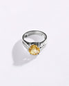 Bright Golden Topaz (Sunahara Pukhraj) Ring – 925 Silver - #1236N4