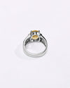 Bright Golden Topaz (Sunahara Pukhraj) Ring – 925 Silver - #1236N4
