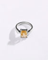 Shimmer Golden Topaz (Sunahara Pukhraj) Ring – 925 Silver - #1136N4 Sq