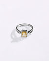 Classic Golden Topaz (Sunahara Pukhraj) Ring – 925 Silver - #1102N4 Sq