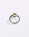 Classic Golden Topaz (Sunahara Pukhraj) Ring – 925 Silver - #1102N4 Sq