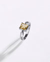 Classic Golden Topaz (Sunahara Pukhraj) Ring – 925 Silver - #1102N4 Sq