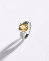 Exotic Golden Topaz (Sunahara Pukhraj) Ring – 925 Silver - #1111N4
