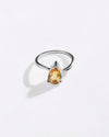 Minimalist Golden Topaz (Sunahara Pukhraj) Ring – 925 Silver - #1201N3 Dr