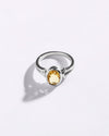 Glossy Golden Topaz (Sunahara Pukhraj) Ring – 925 Silver - #1148B