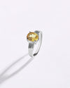 Power Golden Topaz (Sunahara Pukhraj) Ring – 925 Silver - #1225N4
