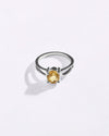 Calm Golden Topaz (Sunahara Pukhraj) Ring – 925 Silver - #1112N4