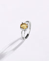 Calm Golden Topaz (Sunahara Pukhraj) Ring – 925 Silver - #1112N4