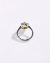 Simple Golden Topaz (Sunahara Pukhraj) Ring – 925 Silver - #1218N6
