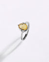 Simple Golden Topaz (Sunahara Pukhraj) Ring – 925 Silver - #1218N6