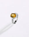 Authentic Golden Topaz (Sunahara Pukhraj) Ring – 925 Silver - #1200N4