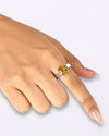 Authentic Golden Topaz (Sunahara Pukhraj) Ring – 925 Silver - #1200N4