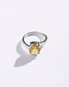 Smart Golden Topaz (Sunahara Pukhraj) Ring – 925 Silver - #1153N4