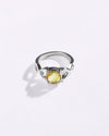 Bold Golden Topaz (Sunahara Pukhraj) Ring – 925 Silver - #1105N4