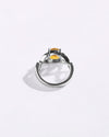 Bold Golden Topaz (Sunahara Pukhraj) Ring – 925 Silver - #1105N4