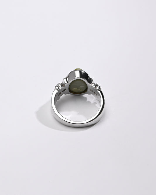 Cat's Eye (Lehsunia) Ring – 925 Silver Minimalist - #1199