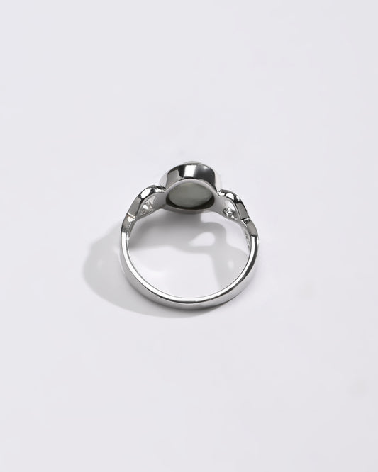 Luxe Cat's Eye (Lehsunia) Ring – 925 Silver - #1220