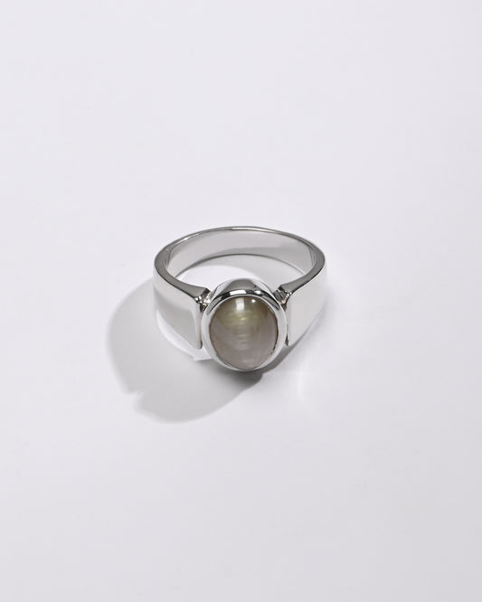 Royal Cat's Eye (Lehsunia) Ring – 925 Silver - #1224