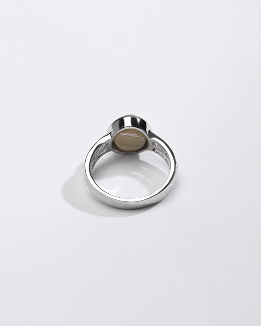 Premium Cat's Eye (Lehsunia) Ring – 925 Silver - #1142